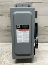 Square D H361AWK 30A 600V 3-Pole 3-Phase 3PST Heavy Duty Safety Switch New