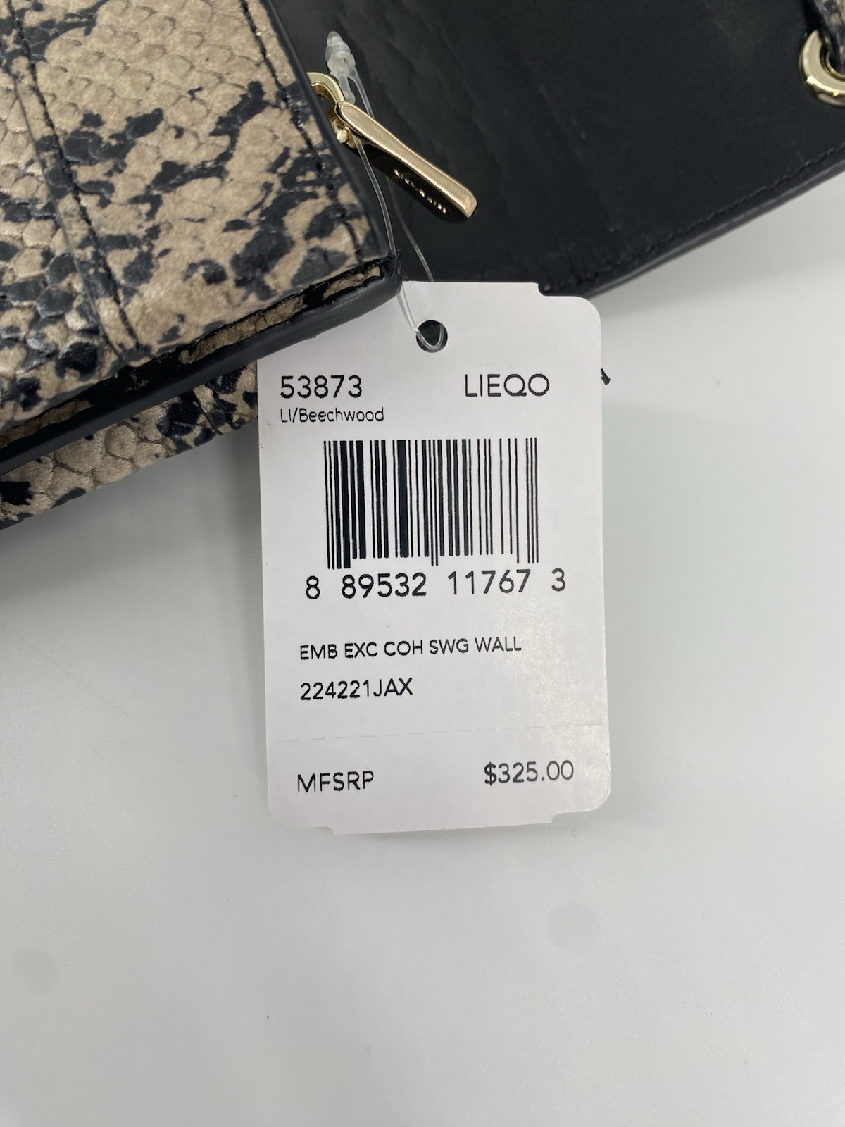 COACH Exotic Swagger Python Embossed Leather Doub… - image 20