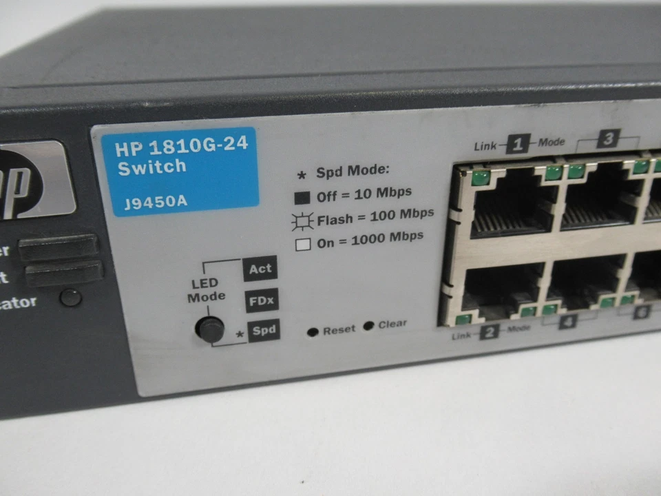 HP 1810G-24 ProCurve J9450A Managed Gigabit Switch USED - Image 3 of 4