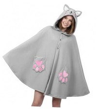 Unisex Halloween Costume Hooded Cape Cosplay Christmas Costumes Party Gary-cat