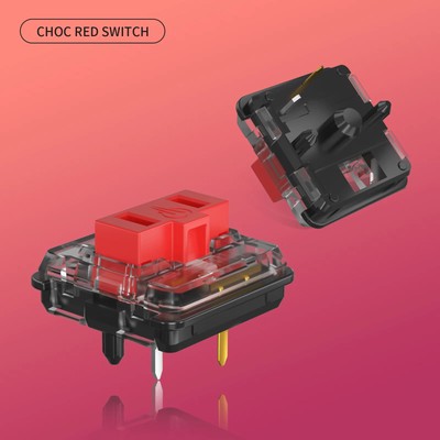 Kailh Low Profile Choc Red V1 (10er Pack) für individuelle mechanische Tastaturen
