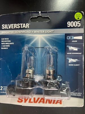 Sylvania Silverstar 9005 2pk  Auto Headlight Bulbs Brighter Whiter Light 1511/OB