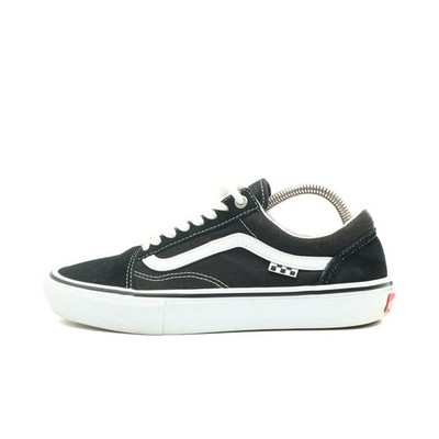 VANS Herren Old Skool Sneaker Schwarz Weiß Wildleder Textil Skate Schuhe EU 38.5