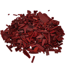 Lego® 1/2 KG (500g) Mattoncini: COLORE GRIGIO ROSSO. Per acquisto 500g vengono i