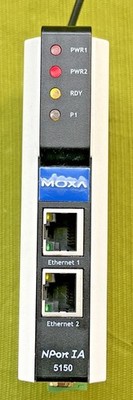 Moxa Nport IA 5150 Industrial Serial Device Server RS-232/422/485 Ethernet