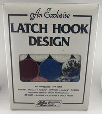 National Yarn Crafts Latch Hook Kit Country Sampler Design #R865 20" x 27"
