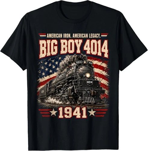 Lionel Legacy Scale Big Boy 4014 Steam Locomotive 3-Rail Big Boy 4014 Vintage Steam Locomotive Railroad Train Engine T-Shirt
