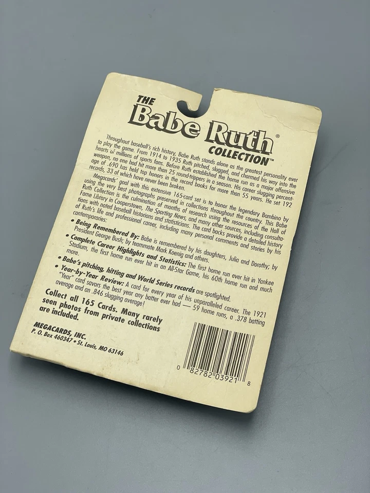 1992 Megacards The Babe Ruth Collection Unopened 10-Card Complete Set NY Yankees - Image 2 of 4