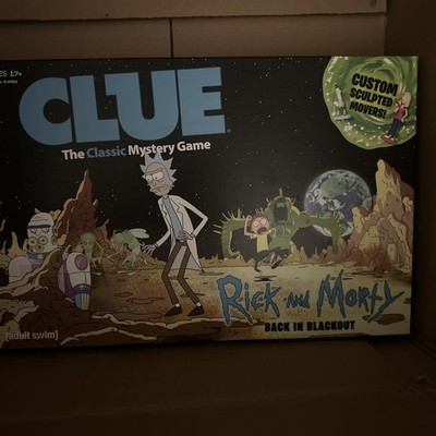 Rick and Morty Clue Board Game USAOpoly Clue Adult Swim Hasbro