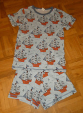 kurzer Schlafanzug  von Maxomorra Größe 134/140Schiffe