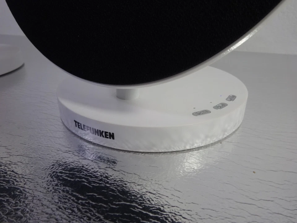 2 pz Telefunken BS1012ST bianco doppio altoparlante Bluetooth casse AUX vivavoce - Immagine 4 di 4