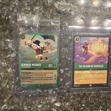 Lorcana Scrooge Mcduck Glitter 36/P3 EN 10 The Return Of Hurcules 118/204 Rare 