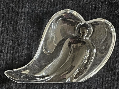 Vintage Steuben Crystal Angel Figure Paperweight EUC