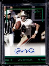 2021 Leaf Memories Joe Montana 1991 Auto Autograph Spectrum Green #/35 49ers