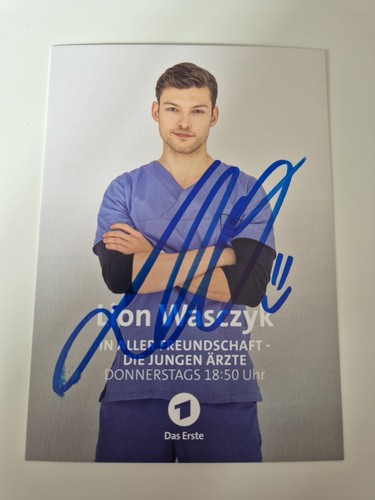 Autogrammkarte von Lion Wasczyk ( In Aller Freundschaft )