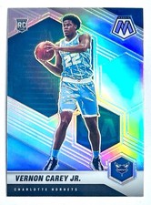 2020-21 Mosaic Vernon Carey Jr Silver Prizm Refractor Rookie SP RC #242 Rockets