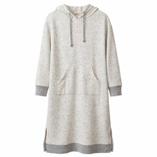 SOFT SURROUNDINGS Hooded Robe Sz XS/Petite Pullover Kangaroo Pocket Cozy Comfy