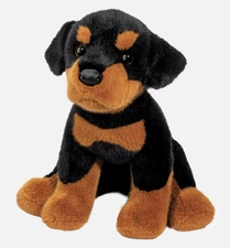 Douglas Toys Ed Rottweiler Plush Stuffed Animal Toy, 10"