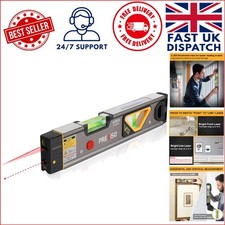2-in-1 Magnetic Laser Spirit Level with LED for Precision in Home Renovation
