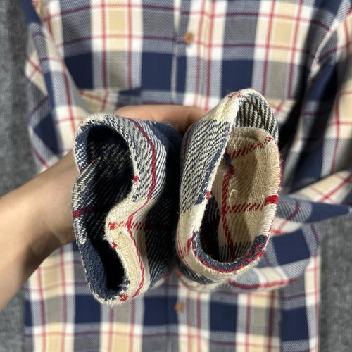 VINTAGE 70s 80s Big Mac Flannel Shirt Mens Size Medium Cotton Heavy Sanforized - Picture 9 of 24