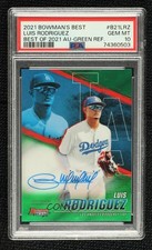 2021 Bowman's Best of Green Refractor 64/99 Luis Rodriguez PSA 10 Auto 0o3x