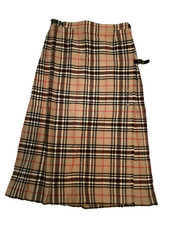 Wool Skirt Long Wrap Style Vintage Jamie McShim Made in England Tag Size 18