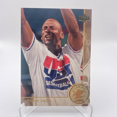 Michael Jordan 2-Card Lot Upper Deck USA #85 Fleer 93-94 League Leader #224