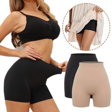 Women's Plus Size Boyshort Anti-Chafing Slip Shorts Under Dresses Safety Pant US