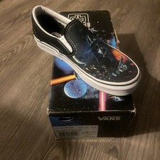 De colección Vans Star Wars Slip Ons con Caja Hombres 5.5 Mujeres 7 Usados Una Vez