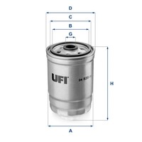 Kraftstofffilter UFI 24.528.01 Filtereinsatz FüR Dodge RT Chrysler Cherokee Jeep