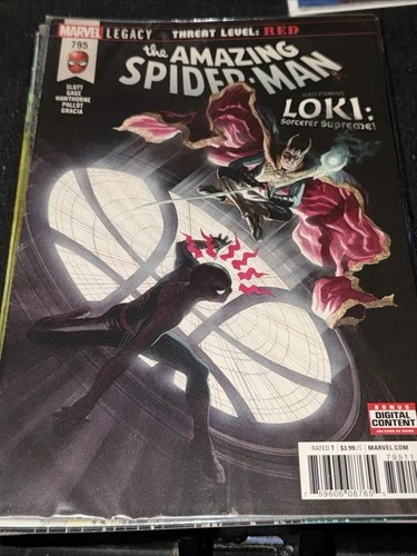 The Amazing Spider-Man #795  Marvel Comic Book, Red Goblin, 2018 Loki Guest Star