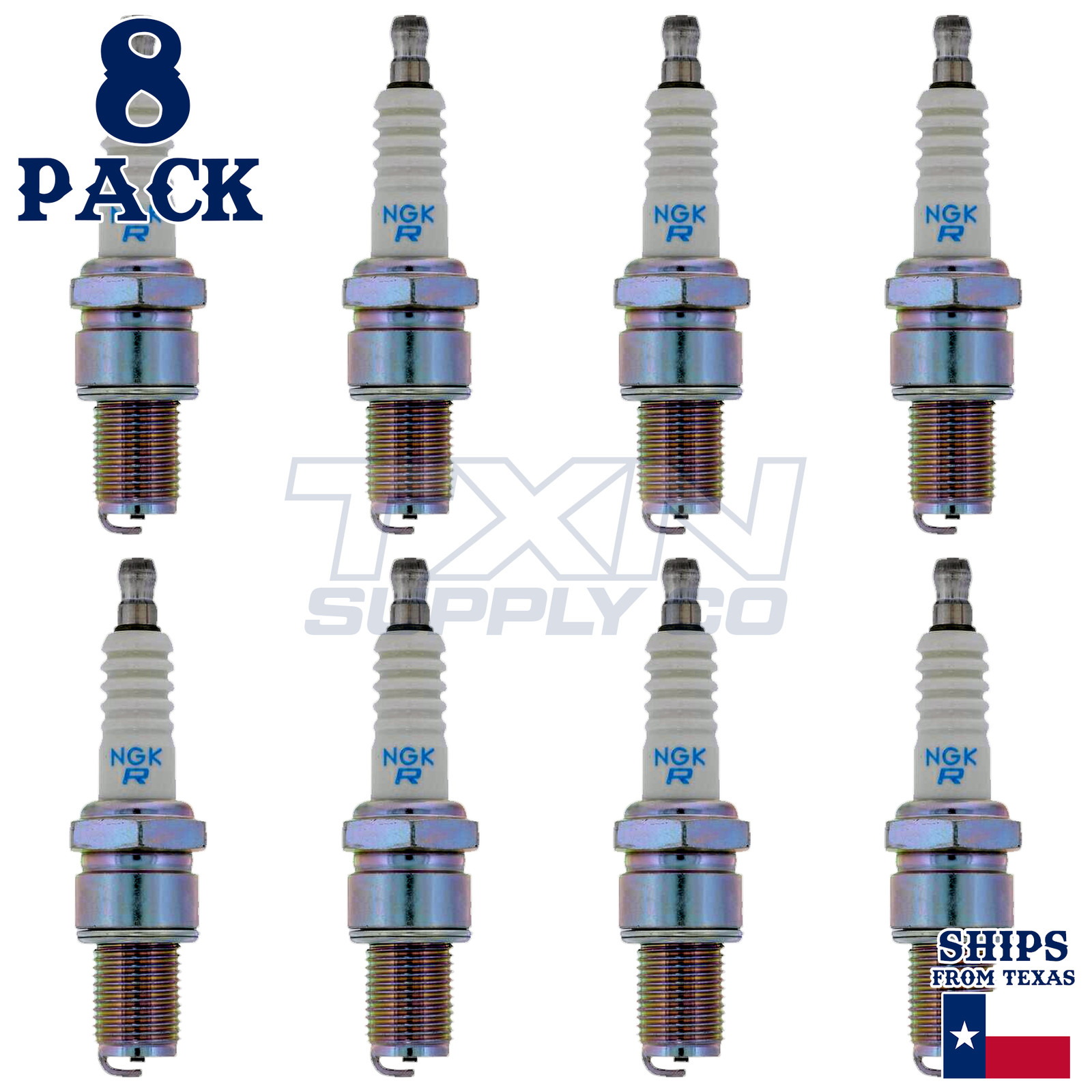 NGK 5122-6615 Spark Plugs 8 Pack