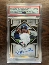2019 Topps Transcendent Framed Auto Vladimir Guerrero Jr. #TCA-VGJ /25 RC