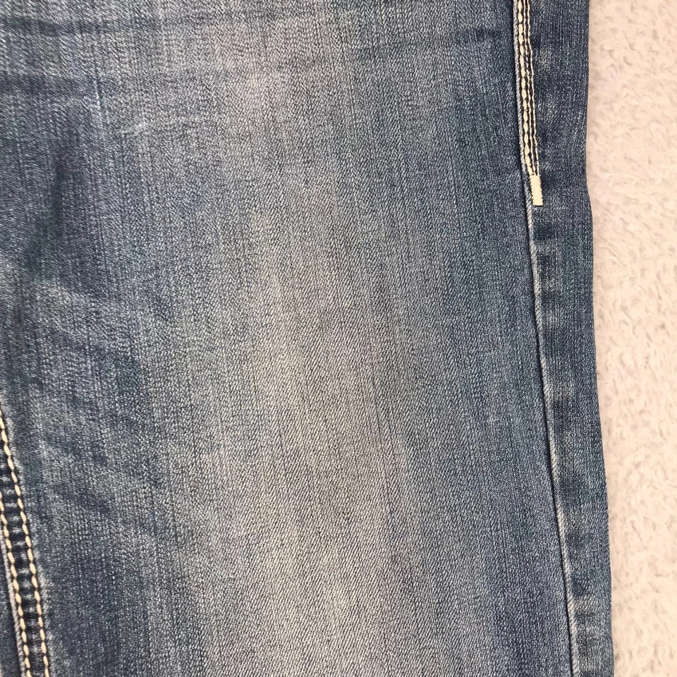 Rock & Roll Cowboy Jeans Mens 32 (34x32) Pistol Regular Straight Western Denim - Image 2 of 4