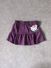 H M Hello Kitty Girls Dark Purple Skirt, Size 5-6, Great Pre-owned Condition