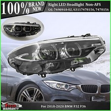Right LED Headlight 63117478156 Non-AFS For 2018-2020 BMW F32 F36 430i 440i M4