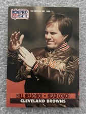 1991 Pro Set #126 Bill Belichick RC Cleveland Browns