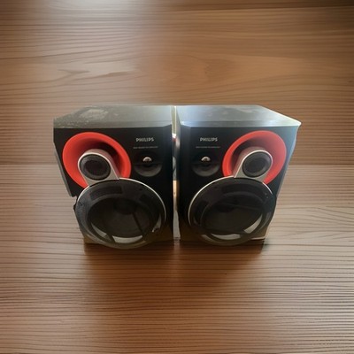 Philips 3-Way Max Bass Speakers System FWB C570/17 Pair Bookshelf Speakers