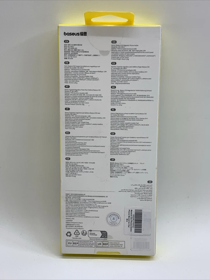 Baseus Car Phone Holder Magnetic CO2 MagSafe Mount Dashboard iPhone Samsung - Image 2 of 4