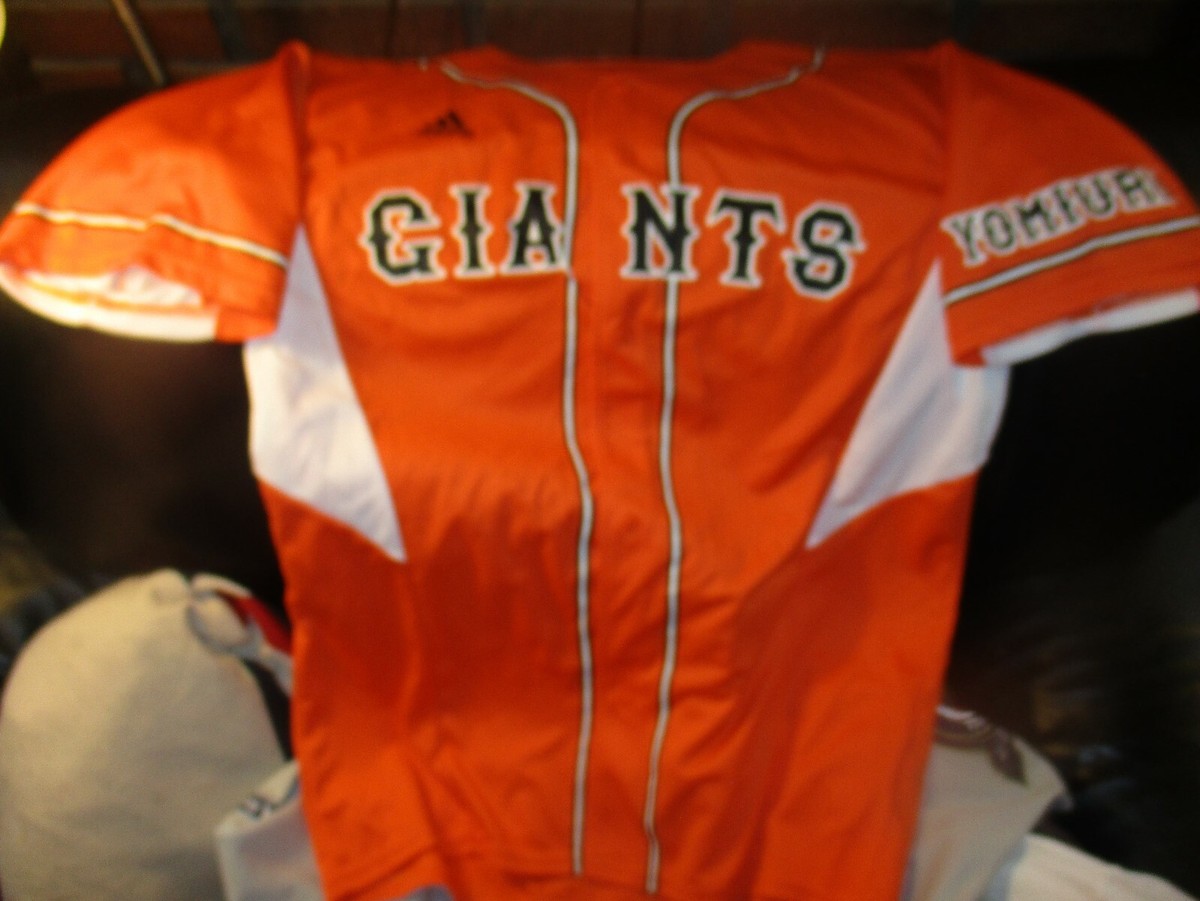 New Without Tag Orange YOMIURI GIANTS Button Down Jersey Large