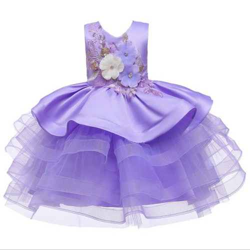 Baby Kids Tutu Dress Flower Girls Bridesmaid Wedding Party Princess Dresses Gown - 第 22/38 張圖片