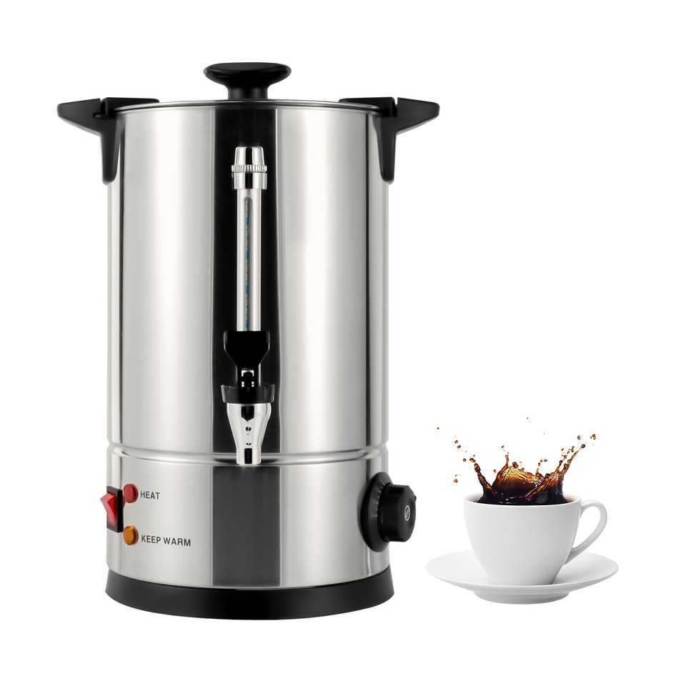 8L/2.11gal Premium Commercial Coffee Machine Large Stainless Steel