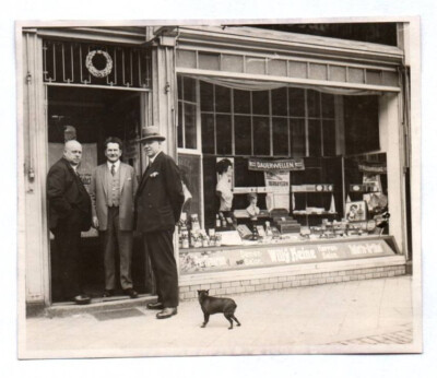 Photo Hairdresser Shop Window Bust Advertising Perms Odol 1930s
