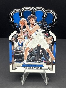 2023-24 Panini Crown Royale die cut card #5 Dereck Lively II mavericks RC rookie