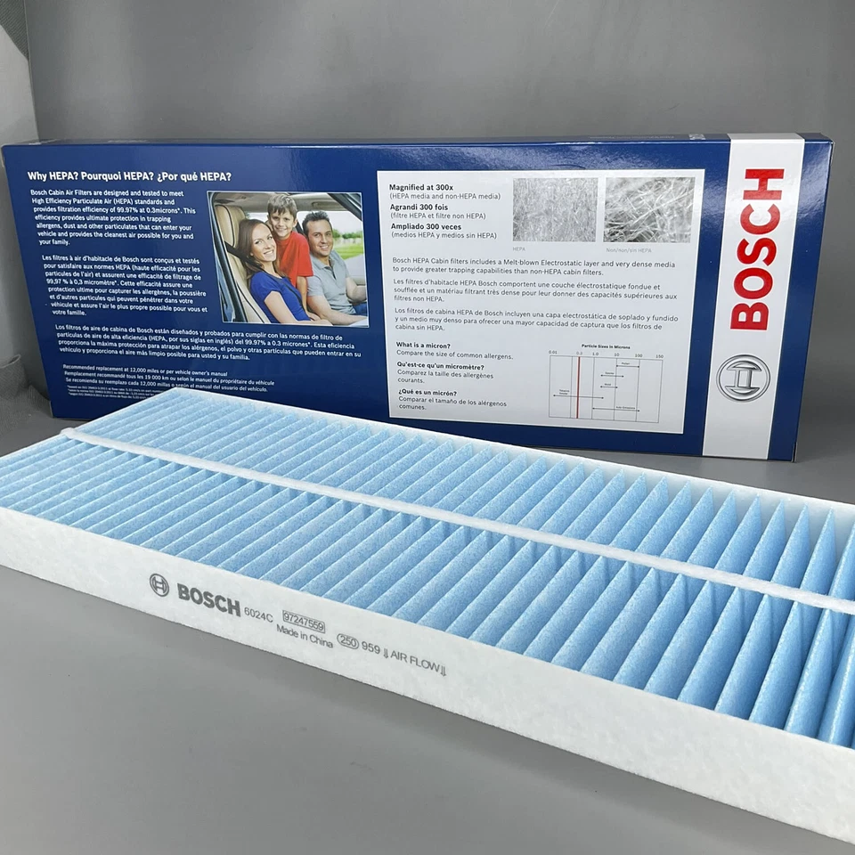 Filtro de aire de cabina BOSCH GENUINO para Audi 90 A4 S4 1993-2002 VW Passat 6024C Foto 4 de 4