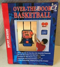 New Sport Design Over the Door Basketball Hoop Arcade Style Auto Ball Return