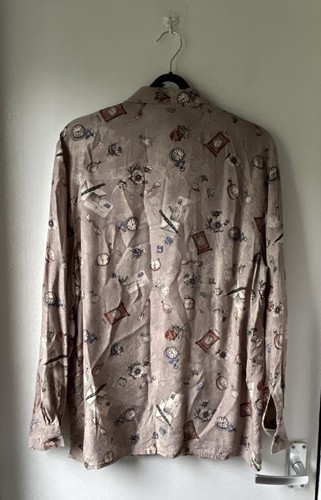 Camisa Mujer Vintage Talla Pequeña Reloj Letra (Sombrerero Loco Alicia en el País de las Maravillas) - Imagen 13 de 19