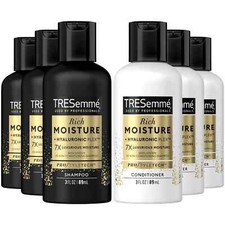 TRESemme Moisture Rich Shampoo Conditioner, 3 Fl. Oz. Travel Size 3 Duo Sets