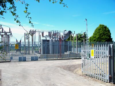 Photo 12x8 Sub-station [1] Blackwell/SP2443 A view of part of the large e c2010