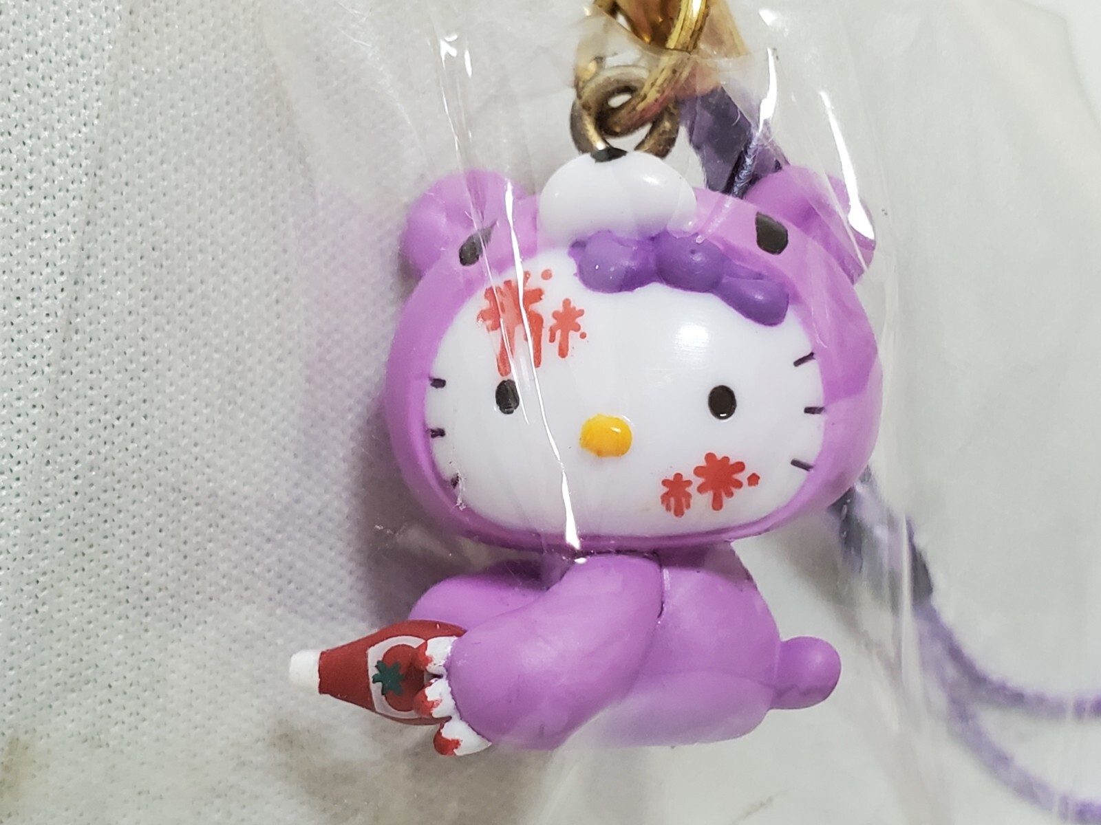 RARE 2009 Sanrio Hello Kitty x Gloomy Bear Mobile Cell Phone Charm Strap  Figure | eBay